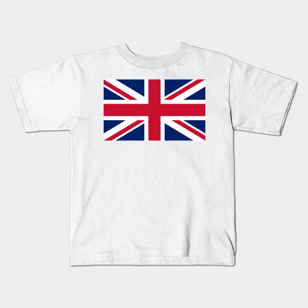 United Kingdom Flag Kids T-Shirt by BlakCircleGirl